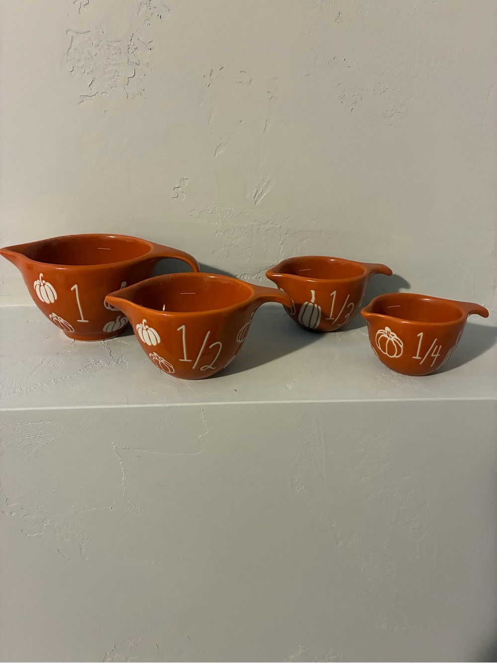 Rae Dunn pumpkin measuring cups